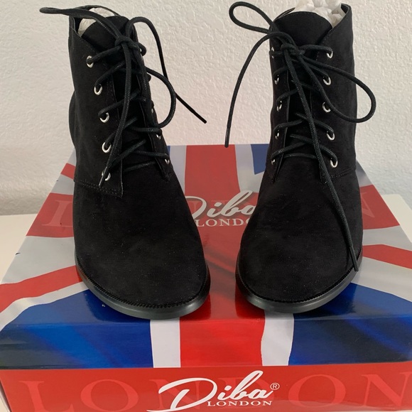 Diba London Dixie Black Ankle Boots Size 8.5 M - Picture 3 of 7